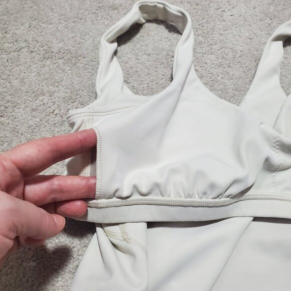 LULULEMON Align Tank Top Nulu Cropped Gym Yoga Bone Ivory Women's 6, AB Cups - Picture 6 of 13